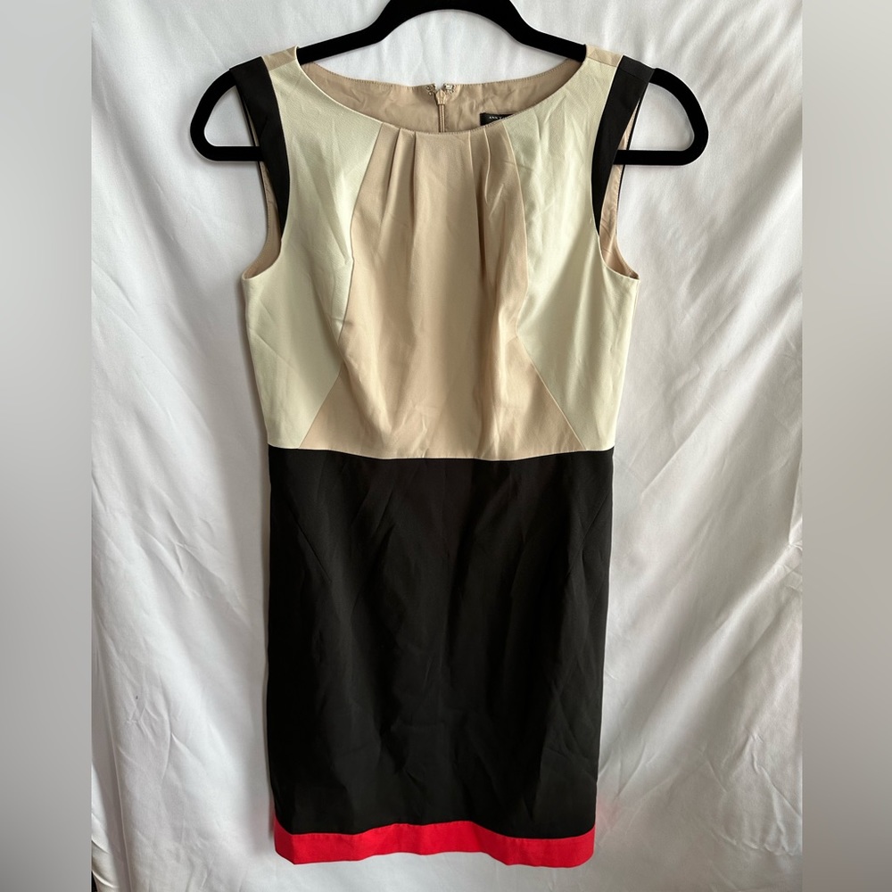 Ann Taylor Vintage Office Dress Colorblock